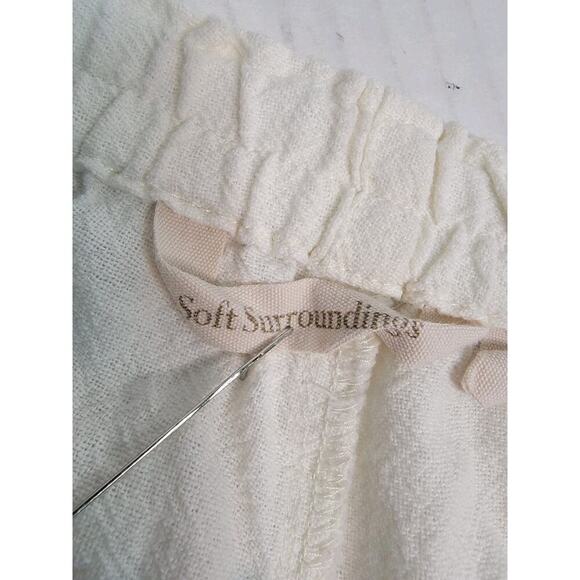 Soft Surroundings Pants Womens PXL Wide Leg Gauze Pull On Lagenlook - Picture 6 of 9